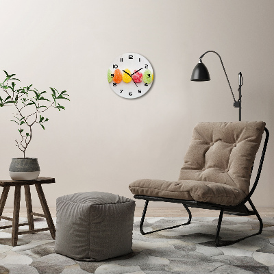 Orologio da parete rotondo con motivo di caramelle gommose colorate