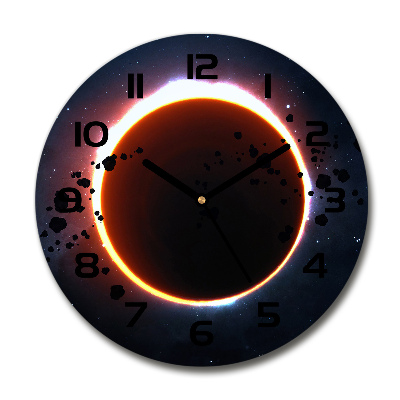 Orologio rotondo con motivo Eclissi solare