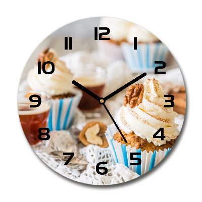 Orologio rotondo con decorazione a tema cupcakes