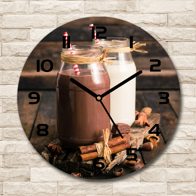 Orologio da parete rotondo con motivo 