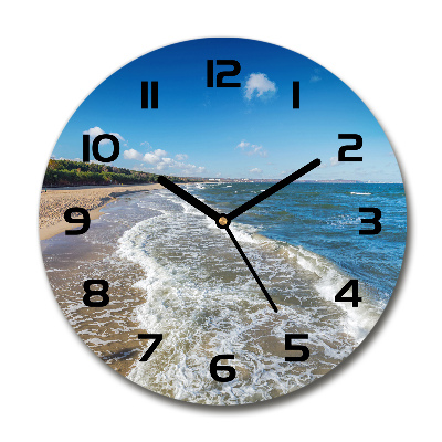 Orologio rotondo con quadrante ispirato al Mar Baltico