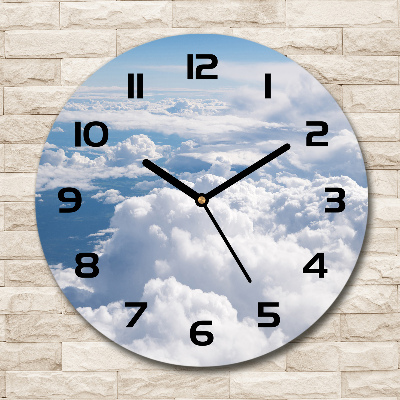 Orologio rotondo in vetro con stampa 