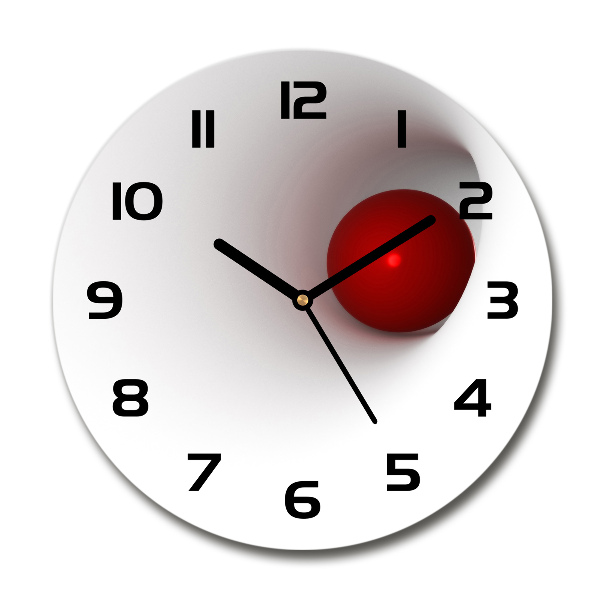 Orologio rotondo con quadrante a motivo astratto