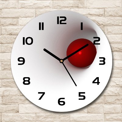 Orologio rotondo con quadrante a motivo astratto