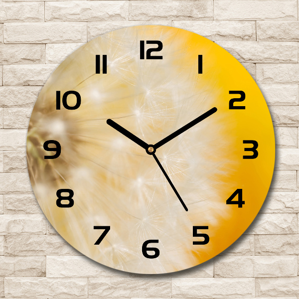 Orologio rotondo con motivo di dente di leone