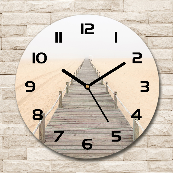 Orologio da parete rotondo con motivo 