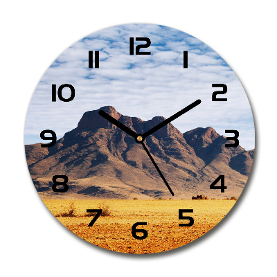 Orologio da parete rotondo con motivo Rocce in Namibia