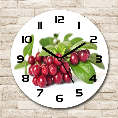 Orologio da parete rotondo con quadrante color mirtillo rosso