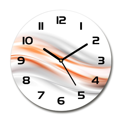 Orologio rotondo con motivo a onde astratte