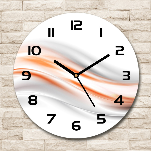 Orologio rotondo con motivo a onde astratte