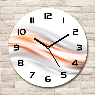 Orologio rotondo con motivo a onde astratte