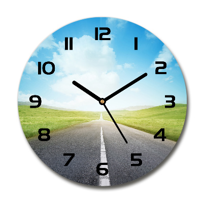 Orologio rotondo con quadrante decorato con la stampa 