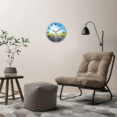 Orologio rotondo con quadrante decorato con la stampa 