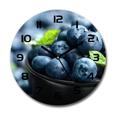 Orologio rotondo con quadrante a tema frutti di bosco