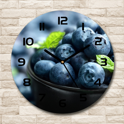 Orologio rotondo con quadrante a tema frutti di bosco
