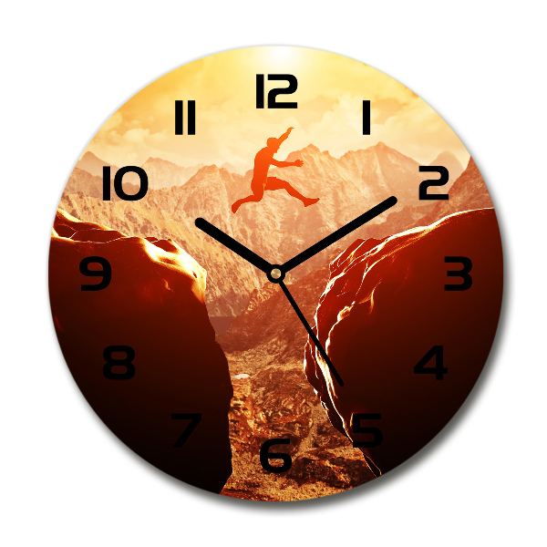 Orologio rotondo con quadrante decorativo 