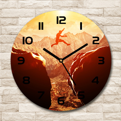 Orologio rotondo con quadrante decorativo 