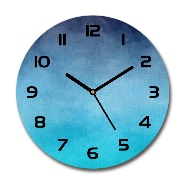 Orologio rotondo in vetro con vetro fumé