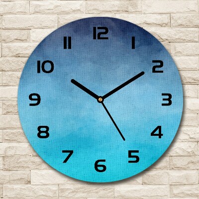 Orologio rotondo in vetro con vetro fumé