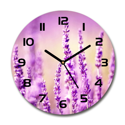 Orologio rotondo con quadrante color lavanda