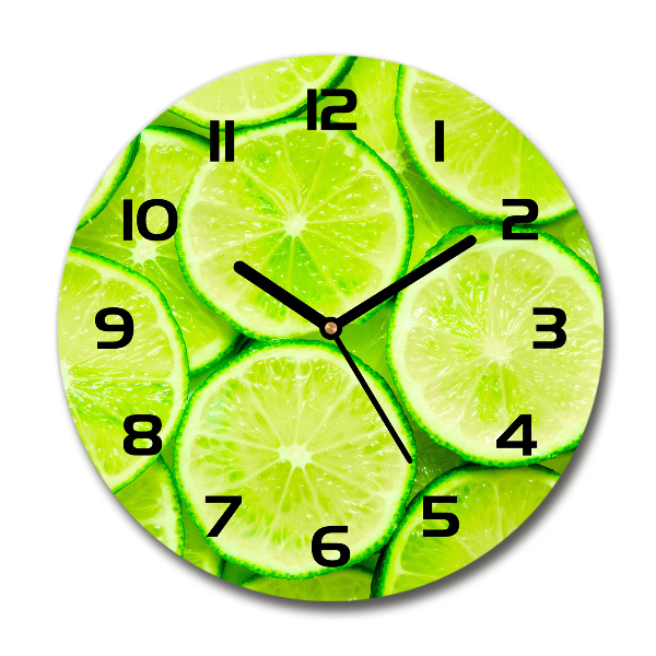 Orologio da parete rotondo in colore lime