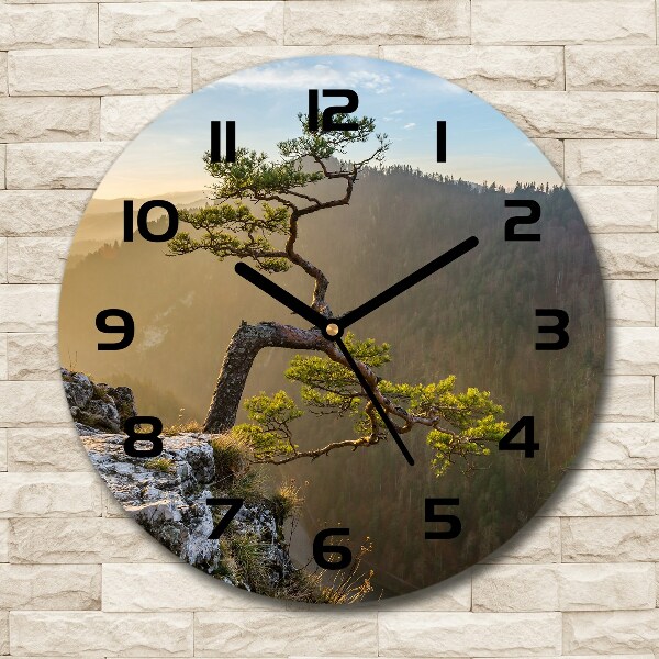 Orologio da parete rotondo con motivo Sokolica Pieniny