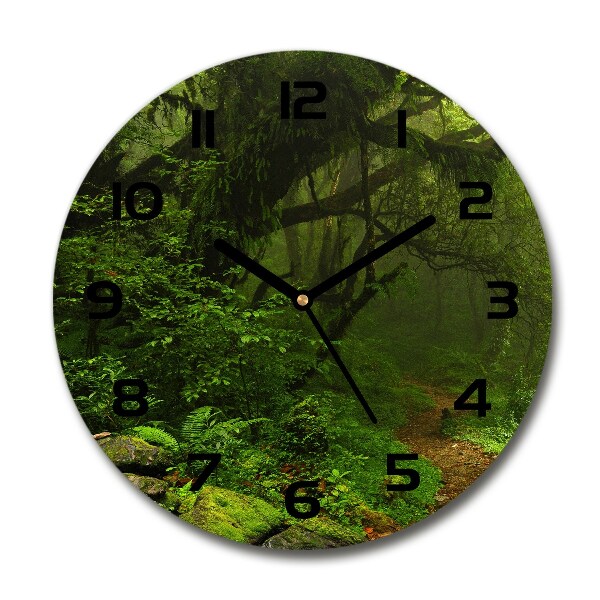 Orologio rotondo con motivo Giungla del Nepal