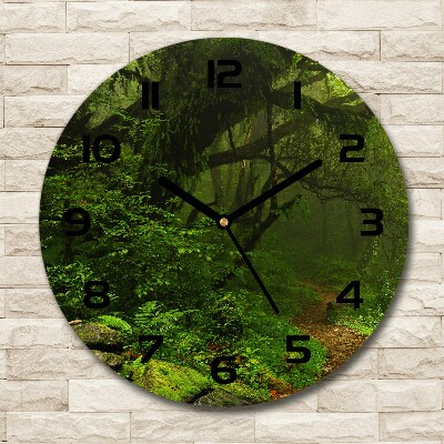 Orologio rotondo con motivo Giungla del Nepal