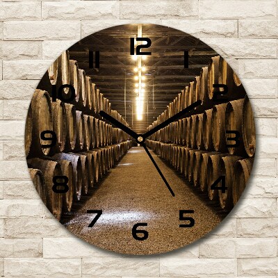 Orologio da parete rotondo con grafica 'Cantina Porto'