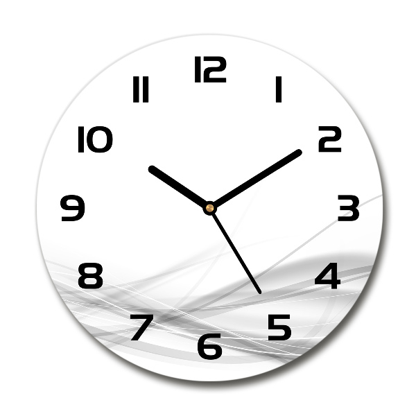 Orologio rotondo con motivo a onde astratte