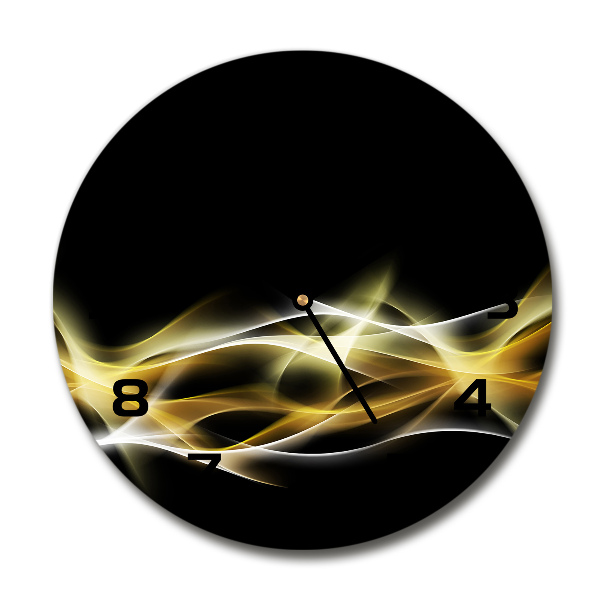 Orologio rotondo in vetro con motivo 