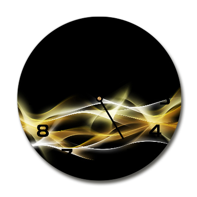 Orologio rotondo in vetro con motivo 