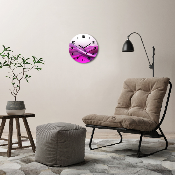 Orologio rotondo con motivo a onde sul quadrante