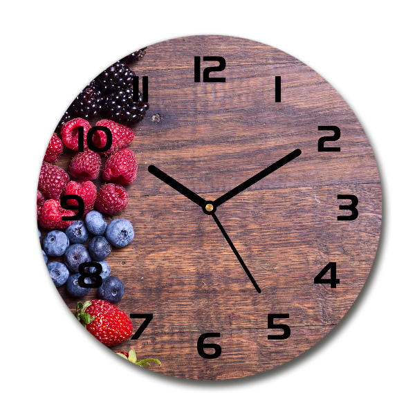 Orologio rotondo con quadrante ispirato ai frutti di bosco