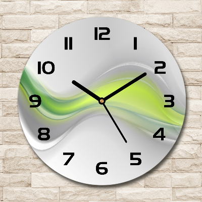 Orologio da parete rotondo con motivo a onde astratte