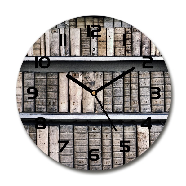 Orologio da parete rotondo con funzione di libreria