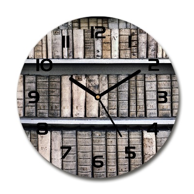Orologio da parete rotondo con funzione di libreria