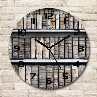 Orologio da parete rotondo con funzione di libreria
