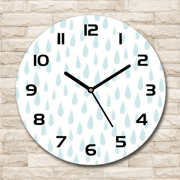 Orologio rotondo con motivo a goccioline