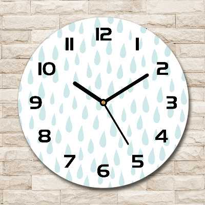 Orologio rotondo con motivo a goccioline