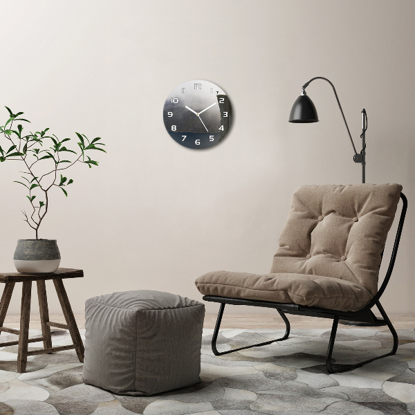 Orologio rotondo in vetro con stampa raffigurante la scogliera norvegese