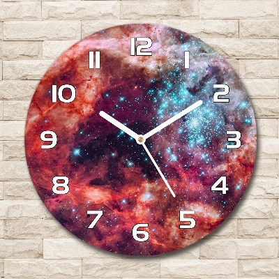 Orologio da parete rotondo con motivo Nube di Magellano