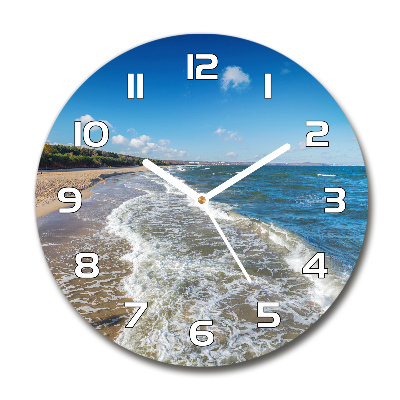 Orologio rotondo con quadrante ispirato al Mar Baltico
