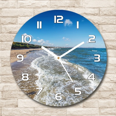 Orologio rotondo con quadrante ispirato al Mar Baltico