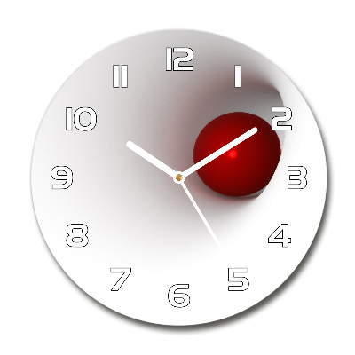 Orologio da parete rotondo con motivo a sfera astratta