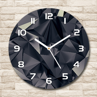 Orologio da parete rotondo con sfondo astratto