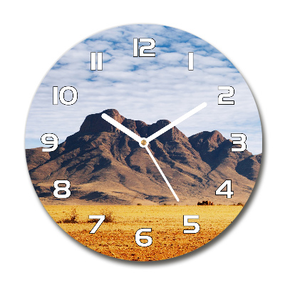Orologio rotondo in vetro con motivo 