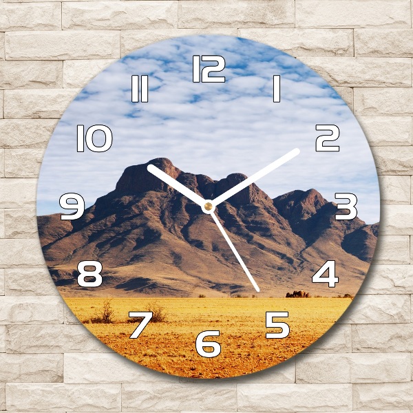 Orologio rotondo in vetro con motivo 