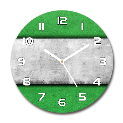 Orologio rotondo con motivo verde da parete
