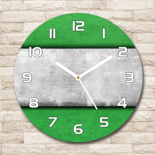 Orologio rotondo con motivo verde da parete